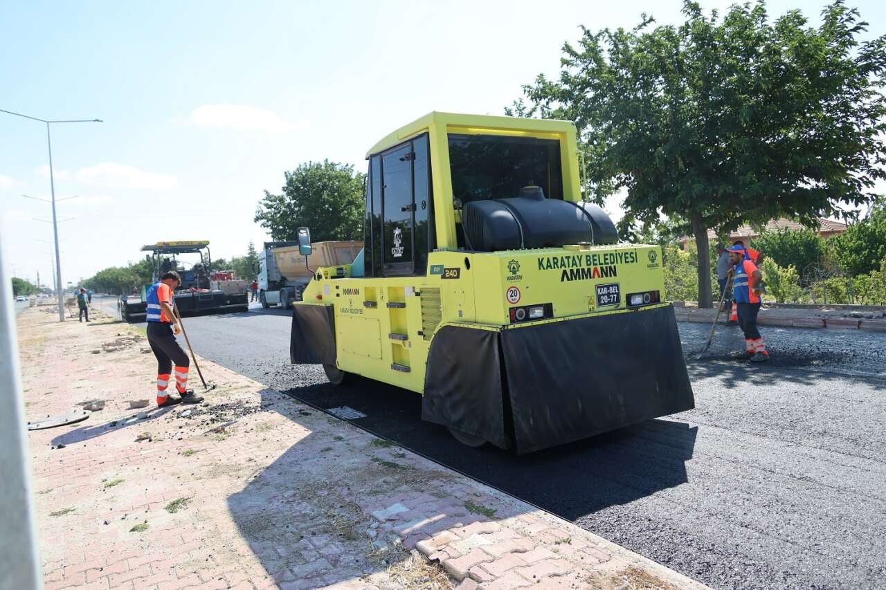 Konya'da ulaşım atağı hız kesmiyor! 1000 metrelik yolda dönüşüm devam ediyor 3